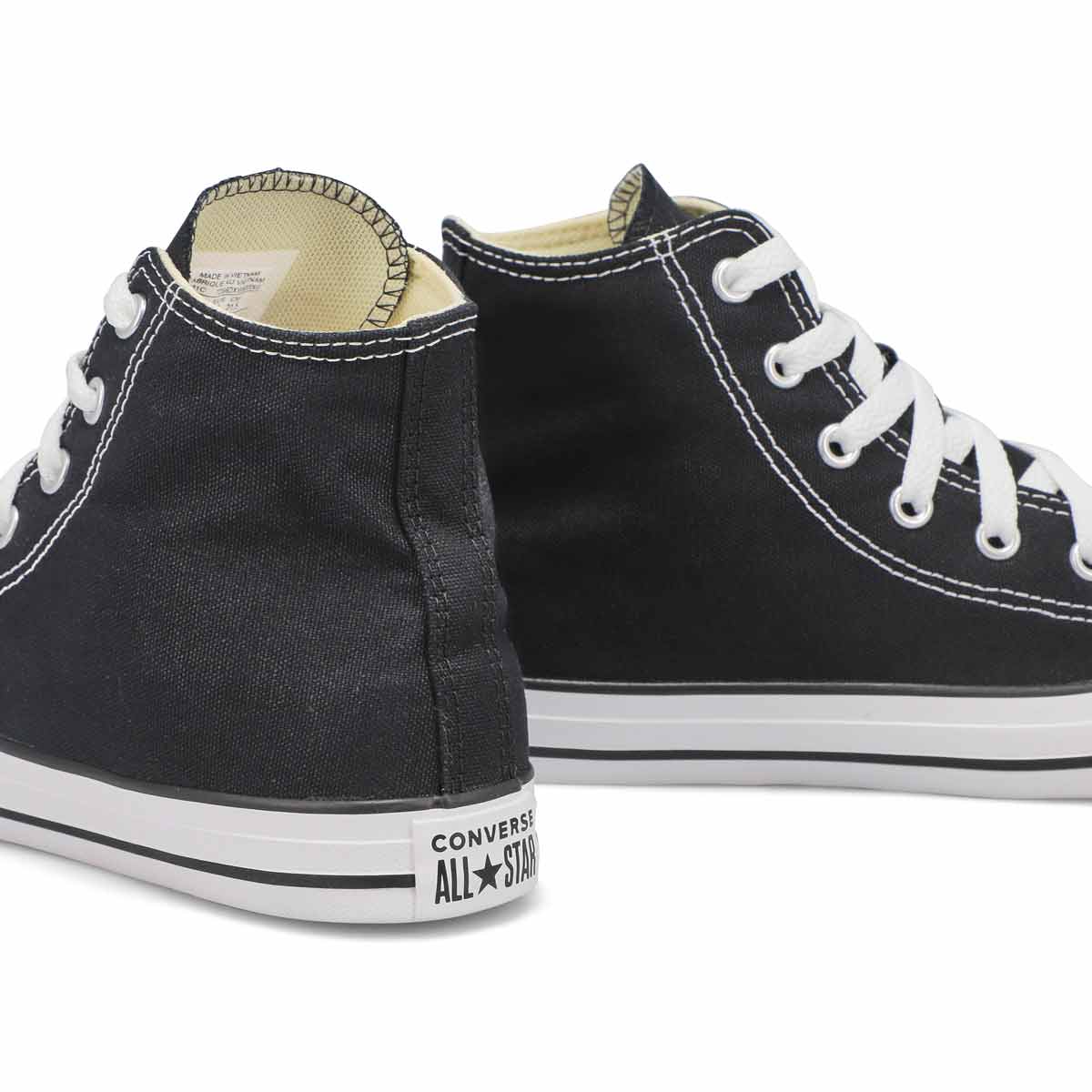 Childrens black best sale converse high tops